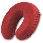 Ficha técnica e caractérísticas do produto Travesseiro Fibrasca Cervical My Travel Espuma - Vermelho