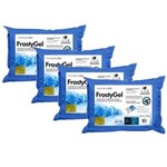 Ficha técnica e caractérísticas do produto Travesseiro Fibrasca Frio FrostyGel Fibra - Azul - 4 Travesseiros