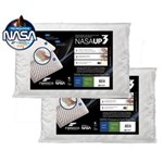 Ficha técnica e caractérísticas do produto Travesseiro Fibrasca Nasa UP3 Visco 50 X 70 Cm - Branco - 2 Travesseiros