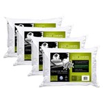 Ficha técnica e caractérísticas do produto Travesseiro Fibrasca Saúde Conforto Íons de Prata - 4 Travesseiros