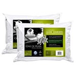 Ficha técnica e caractérísticas do produto Travesseiro Fibrasca Saúde Conforto Íons de Prata - 2 Travesseiros