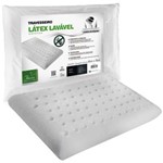 Ficha técnica e caractérísticas do produto Travesseiro Látex Fibrasca Antiácaro Lavável para Dormir Sintético Plus - BRANCO