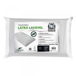 Ficha técnica e caractérísticas do produto Travesseiro Látex Plus Lavável Sintético Lavável - Fibrasca