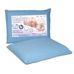Ficha técnica e caractérísticas do produto Travesseiro Nasa NAP Baby C/ Capa 100% Algodão - Azul