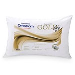 Ficha técnica e caractérísticas do produto Travesseiro Ortobom Gold Life em Malha Penteada com Enchimento em Fibra Poliéster 65 X 45 Cm - Branco