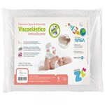 Ficha técnica e caractérísticas do produto Travesseiro para Bebê Antisufocante Visco Toque de Rosas 30x40cm - Fibrasca