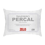 Ficha técnica e caractérísticas do produto Travesseiro Zelo 0.50x0.70m - Percal 180 Fios Branco - BRANCO