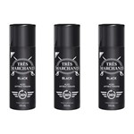 Ficha técnica e caractérísticas do produto Très Marchand Black Desodorante Spray 100ml - Kit com 03