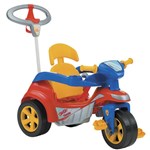 Ficha técnica e caractérísticas do produto Triciclo Baby Trike Evolution Biemme com Empurrador Vermelho