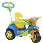 Ficha técnica e caractérísticas do produto Triciclo Baby Trike Evolution Biemme Pedal com Empurrador Azul
