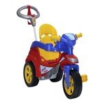 Triciclo Baby Trike Evolution Pedal C/ Empurrador Vermelho Biemme