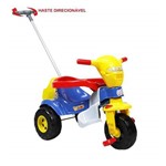 Ficha técnica e caractérísticas do produto Triciclo Bichos Azul com Haste Direcionável 3514 - Magic Toys