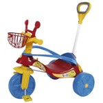 Ficha técnica e caractérísticas do produto Triciclo Infantil com Empurrador Confort Elite Vermelho - Biemme