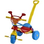 Ficha técnica e caractérísticas do produto Triciclo de Passeio Infantil Smile Confort Vermelho com Empurrador Biemme