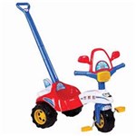 Ficha técnica e caractérísticas do produto Triciclo Infantil Avião C/ Empurrador - Magic Toys