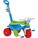 Ficha técnica e caractérísticas do produto Triciclo Infantil Bandeirante Motoka - 2 em 1 - Pedal e Passeio com Aro - Adventure Azul/Verde