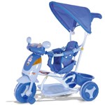 Ficha técnica e caractérísticas do produto Triciclo Infantil Evolution Azul com Som e Capota 1609 - Cotiplás - Cotiplas