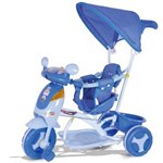 Ficha técnica e caractérísticas do produto Triciclo Infantil Evolution Azul com Som e Capota 1609 - Cotiplás