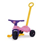 Ficha técnica e caractérísticas do produto Triciclo Infantil Fofinha com Empurrador Rosa - Xalingo