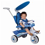 Ficha técnica e caractérísticas do produto Mini Veiculo de Passeio para Bebês Fit Trike Super Azul Estofado 3320 - Magic Toys