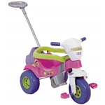 Ficha técnica e caractérísticas do produto Triciclo Infantil Tico Tico Bichos com Aro Rosa - Magic Toys 3515
