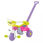 Ficha técnica e caractérísticas do produto Triciclo Infantil Tico Tico Festa Rosa com Aro Magic Toys 2561