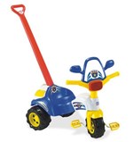 Ficha técnica e caractérísticas do produto Triciclo Infantil Tico Tico Polícia com Alça - Magic Toys