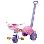 Triciclo Infantil Tico-Tico Sereia com Alça - Magic Toys