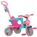 Ficha técnica e caractérísticas do produto Triciclo Infantil Veloban Rosa Passeio e Pedal Bandeirante