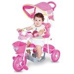 Ficha técnica e caractérísticas do produto Triciclo Love Baby com Capota e Sons Rosa 2004 - Cotiplás - Cotiplas