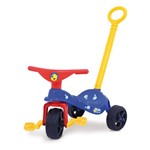Triciclo Peixinho com Empurrador Azul Xalingo