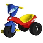 Ficha técnica e caractérísticas do produto Triciclo Race Xalingo Vermelho/Azul - 7343