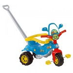 Ficha técnica e caractérísticas do produto Triciclo Tico Tico com Som Personagem Dino Cor Azul + Super Brinde - Magic Toys