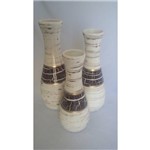 Ficha técnica e caractérísticas do produto Trio de Vasos Decorativos