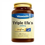 Ficha técnica e caractérísticas do produto Triple Efa's 1000mg - 60 Softgels - Vitaminlife