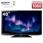 Ficha técnica e caractérísticas do produto TV 40" LED Sony Bravia Série EX KDL 40EX455 Full HD com Conversor Digital, Rádio FM e Entradas HDMI e USB