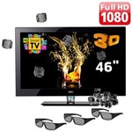 Ficha técnica e caractérísticas do produto TV 46" 3D LED AOC LE46H158Z Full HD C/ Smart TV, Entradas HDMI e USB, Conversor Digital, Conversor de 2D-3D e 3 Óculos 3D - 120Hz
