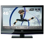 Ficha técnica e caractérísticas do produto TV 46" LED AOC LE46H057D Full HD C/ Entradas HDMI e USB e Conversor Digital - 120Hz