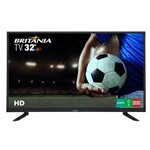 Ficha técnica e caractérísticas do produto Tv Britânia 32 Polegadas Led Btv32d12d HD Conversor Digital Integrado USB Hdmi Bivolt