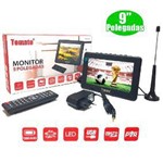 Ficha técnica e caractérísticas do produto Tv Digital Portátil Led Monitor Hd 9 Polegadas Usb Sd Tomate MTM-909