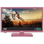 TV LED 20" Philco PH20U21DR HD Conversor Digital 2 HDMI 1 USB 60Hz Rosa