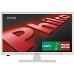 TV LED 20" Philco PH20U21DB HD com Receptor Digital 2 HDMI 1 USB 60Hz Branco