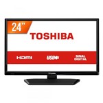 TV LED 24 HD Toshiba L1700 1 HDMI 1 USB Conversor Digital