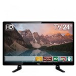 Ficha técnica e caractérísticas do produto TV LED 24" HQ HD Conversor Digital HQTV24 HDMI USB