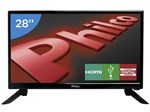 TV LED 28” Philco PH28N91D - Conversor Digital 1 HDMI 1 USB