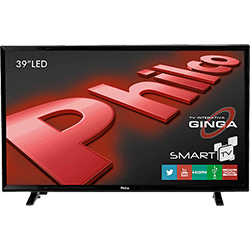 Ficha técnica e caractérísticas do produto TV LED 39" Philco PH39E31DSGW HD 1 USB 2 HDMI Função Smart e Wi-Fi Integrado