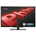 Ficha técnica e caractérísticas do produto TV LED 32'' Philco PH32U20DSGW HD com Função Smart Conversor Digital 3 HDMI 1 USB Wi-Fi 60Hz