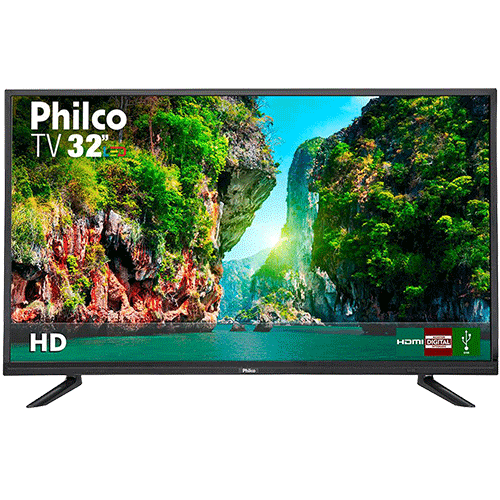 Ficha técnica e caractérísticas do produto TV LED 32" Philco PTV32D12D HD com Conversor Digital 1 USB 2 HDMI 60Hz - Preta