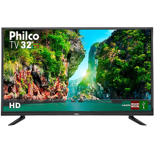 Ficha técnica e caractérísticas do produto TV LED 32" Philco PTV32D12D HD com Conversor Digital 1 USB 2 HDMI 60Hz - Preta