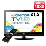 Ficha técnica e caractérísticas do produto TV Monitor 21.5" LED AOC T2255WE Full HD C/ Conversor Digital e Entradas HDMI e USB